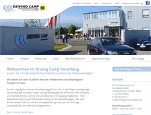 Tablet Screenshot of drivingcamp-vorarlberg.at